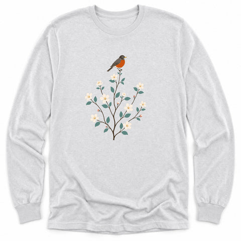 Robin in Apple Blossom Long Sleeve Shirt