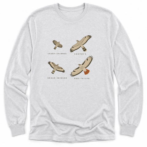 Four Hawks From Below Long Sleeve Shirt