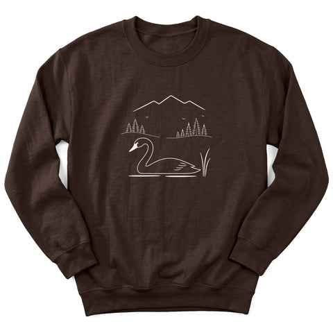 Swan Swim Crewneck Sweatshirt