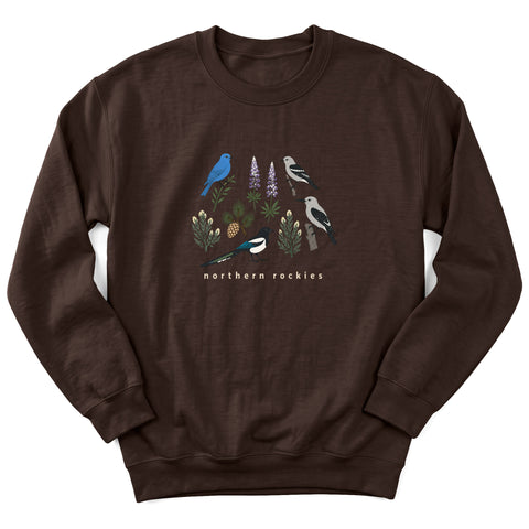 Northern Rockies Birds Crewneck Sweatshirt