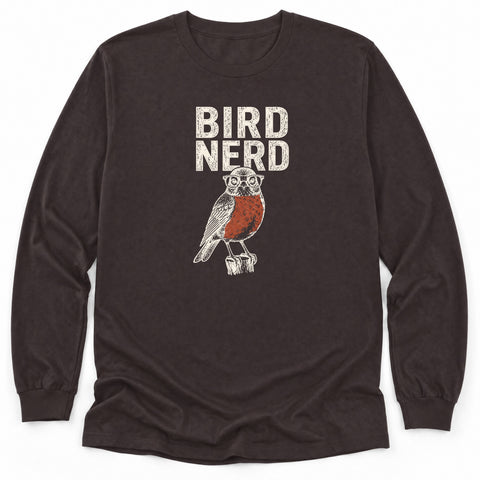Bird Nerd Glasses Long Sleeve Shirt