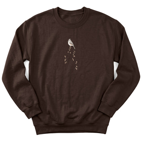 Titmouse in Oat Grass Crewneck Sweatshirt