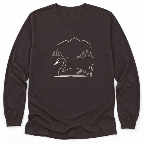 Swan Swim Long Sleeve Shirt