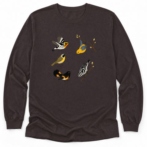 Five Warblers Long Sleeve Shirt