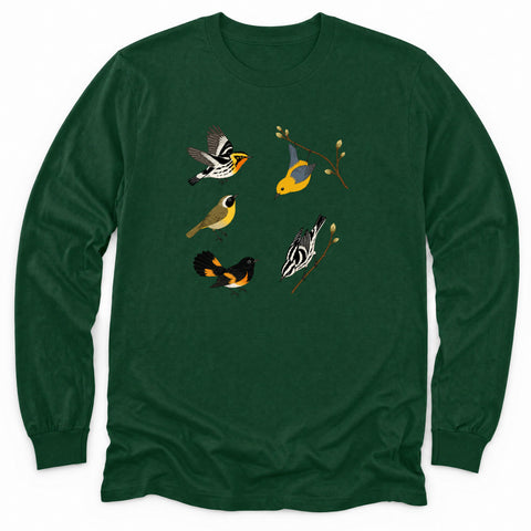 Five Warblers Long Sleeve Shirt
