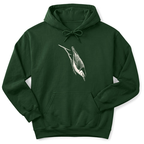 Nuthatch on a Bare Twig Hoodie
