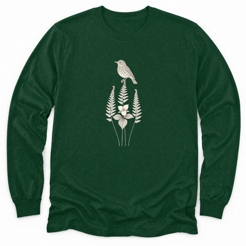 Wood Thrush Long Sleeve Shirt