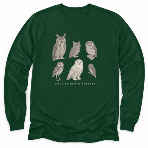 Owls of North America Long Sleeve Shirt