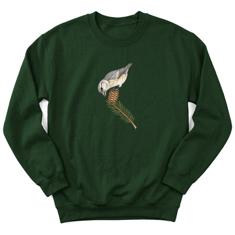 Crossbill and Cone Crewneck Sweatshirt