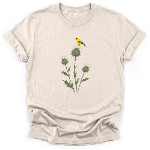 Goldfinch on Thistle T-Shirt