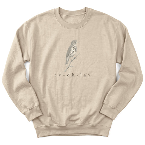 Wood Thrush Ee-oh-lay Crewneck Sweatshirt