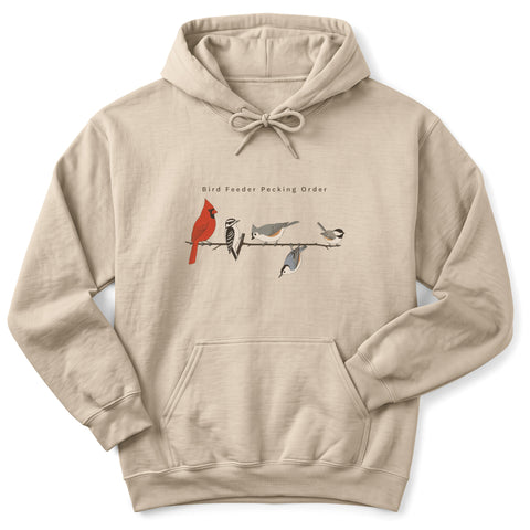 Bird Feeder Pecking Order Hoodie