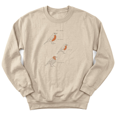 Family Turdidae Crewneck Sweatshirt
