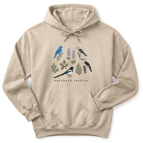 Northern Rockies Birds Hoodie