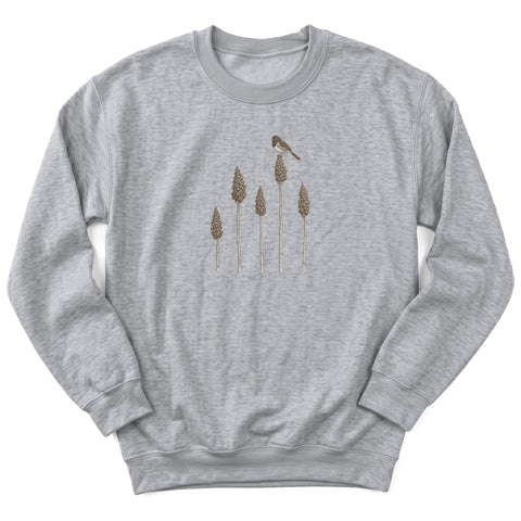 Eastern Towhee on Staghorn Sumac Crewneck Sweatshirt