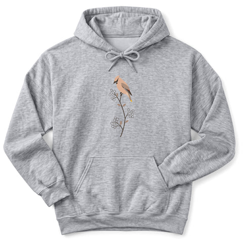 Waxwing and Serviceberries Hoodie