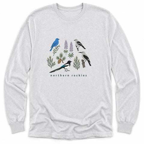 Northern Rockies Birds Long Sleeve Shirt