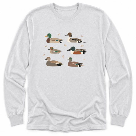 Six Dabbling Ducks Long Sleeve Shirt