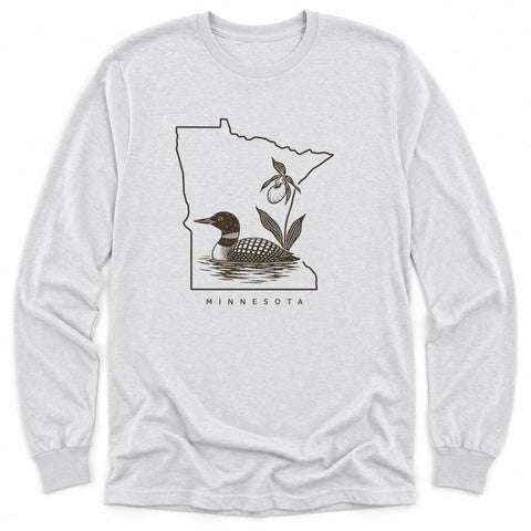 Minnesota Loon & Slipper Long Sleeve Shirt