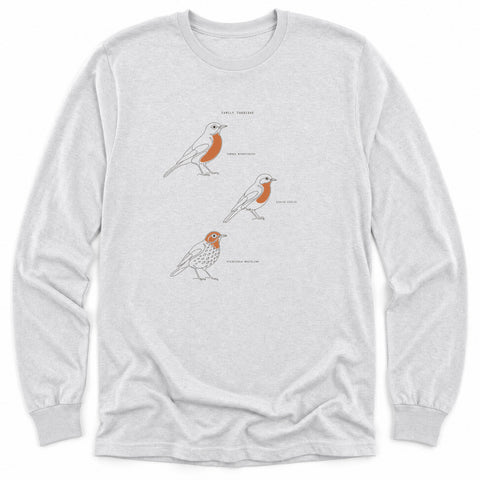 Family Turdidae Long Sleeve Shirt