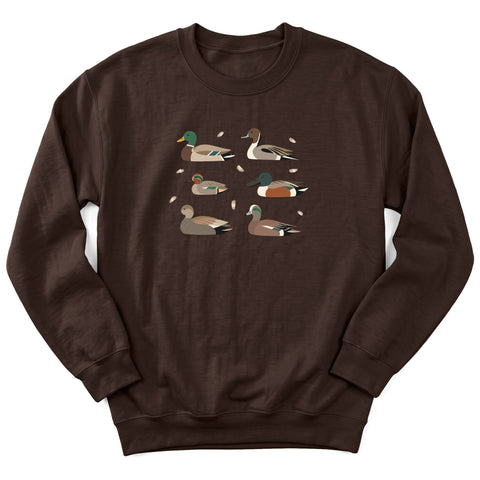Six Dabbling Ducks Crewneck Sweatshirt