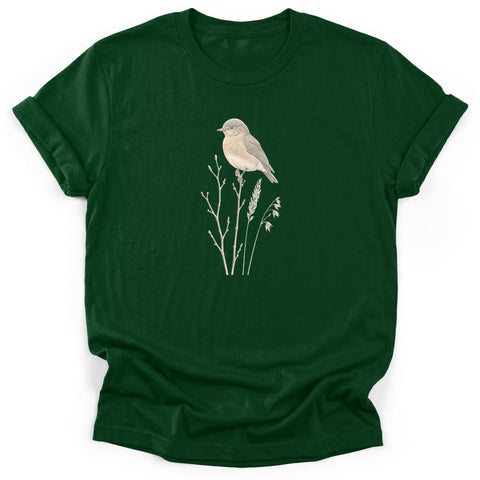 Bluebird on Winter Stems T-Shirt