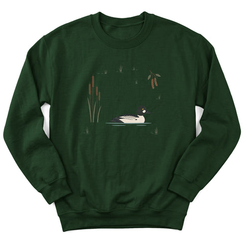 Goldeneye Winter Marsh Crewneck Sweatshirt