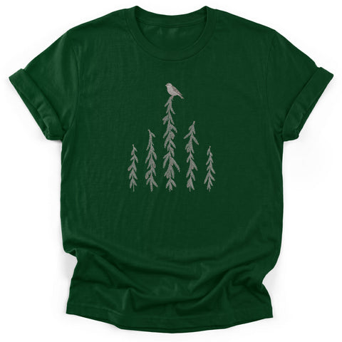 Pine Siskin on Hemlock Cones T-Shirt