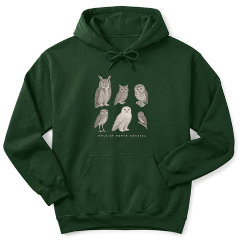 Owls of North America Hoodie