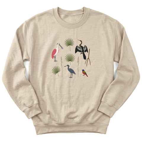Gulf Coast Birds Crewneck Sweatshirt