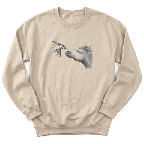 Boop, Horse Crewneck Sweatshirt