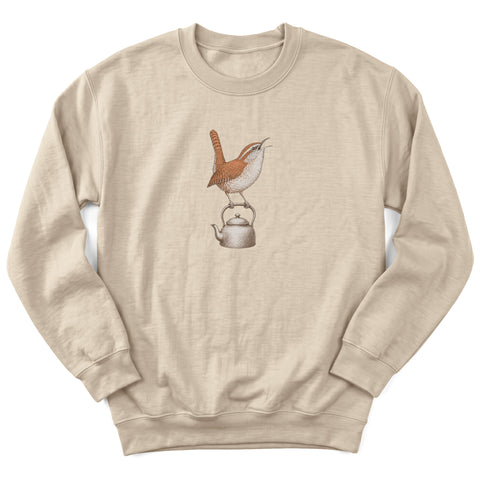 Carolina Wren Teakettle Crewneck Sweatshirt