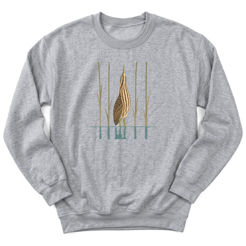 Bittern Frozen In Reeds Crewneck Sweatshirt