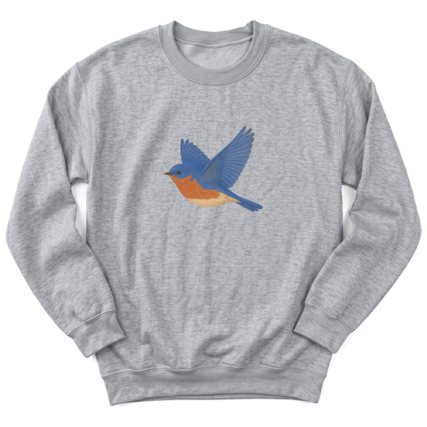 Bluebird in Flight Crewneck Sweatshirt