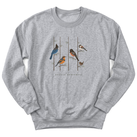 Pacific Northwest Birds Crewneck Sweatshirt