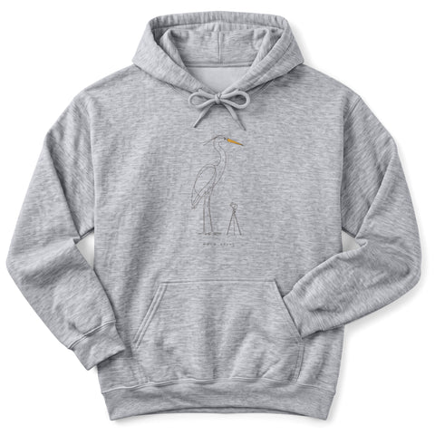 Heron Holds Still Hoodie
