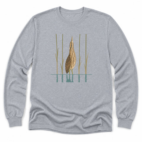 Bittern Frozen In Reeds Long Sleeve Shirt