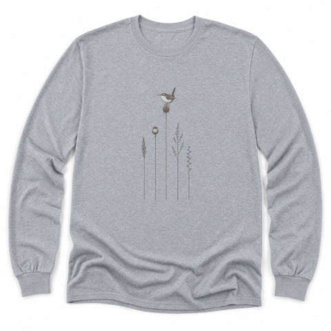 Wren in the Seedheads Long Sleeve Shirt